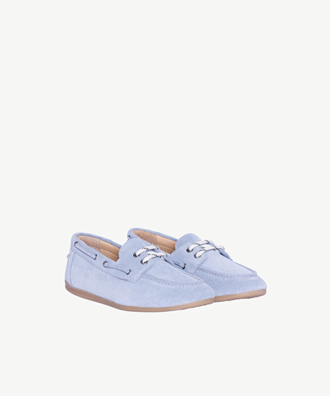 Süet Bağcıklı Loafer