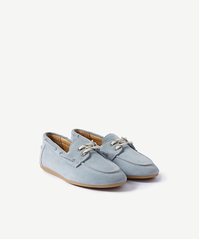 Süet Bağcıklı Loafer