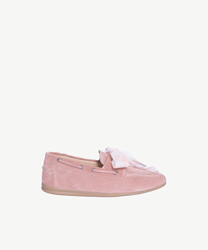 Süet Bağcıklı Loafer