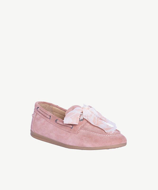Süet Bağcıklı Loafer
