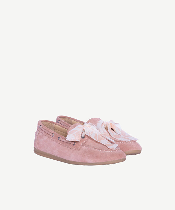 Süet Bağcıklı Loafer
