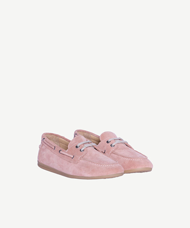 Süet Bağcıklı Loafer