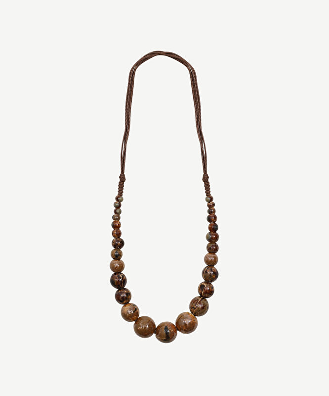 Seramik Boncuklu İp Kolye