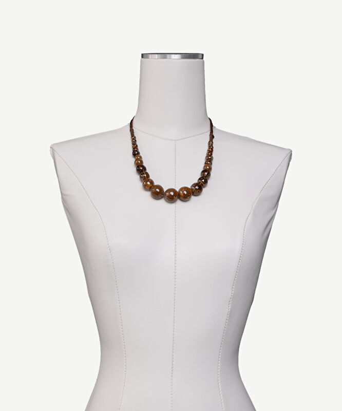 Seramik Boncuklu İp Kolye