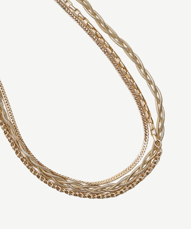 Üç Sıra Zincir Kolye