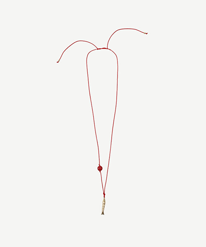 Balık Uçlu İp Kolye