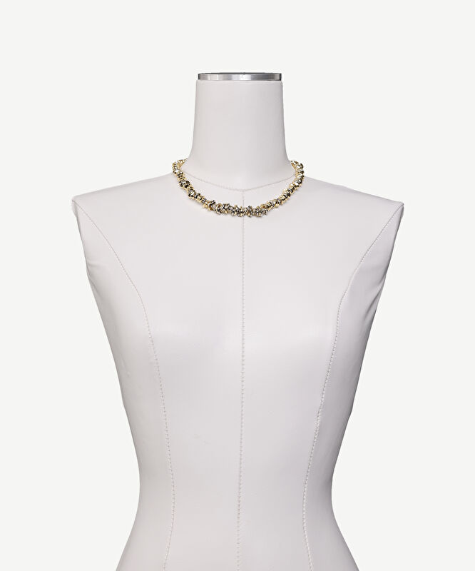 Cam Taş Detaylı Kolye