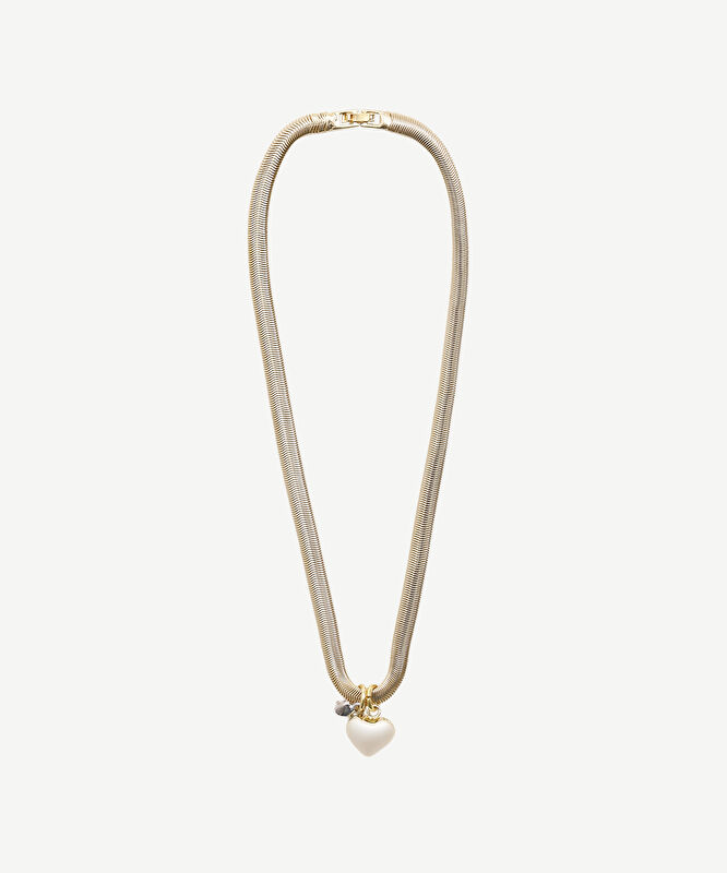 Kalp Uçlu İtalyan Zincir Kolye