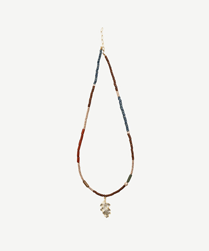 Ahşap İçerikli Renkli Kolye