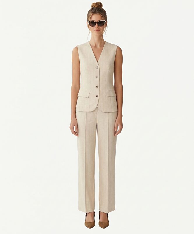 Fitted V Yaka Kolsuz Bluz