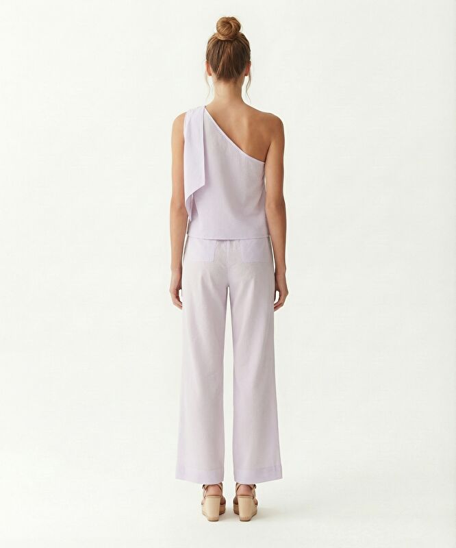 Regular Tek Omuz Kolsuz Bluz