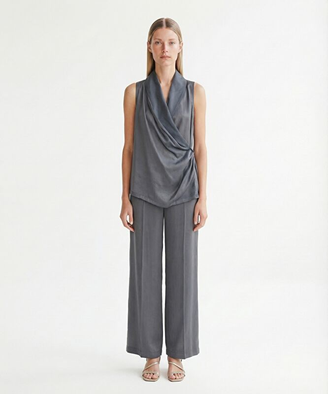 Fitted V Yaka Kolsuz Bluz