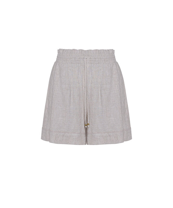 Geniş Normal Bel Bermuda/Şort