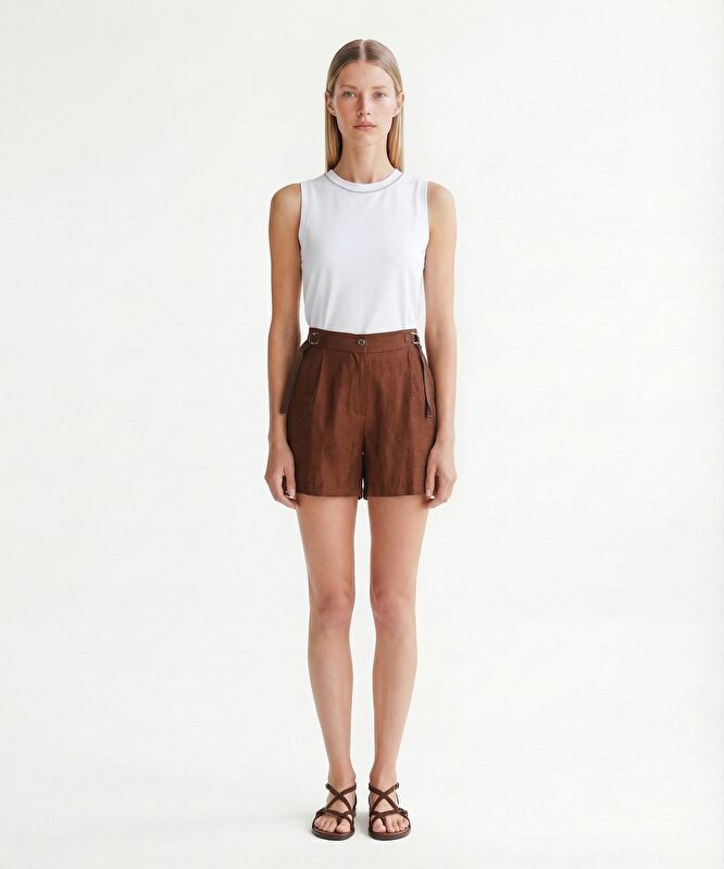 Regular Normal Bel Bermuda/Şort