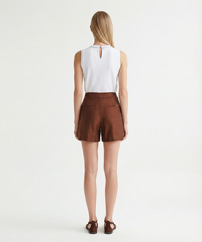 Regular Normal Bel Bermuda/Şort