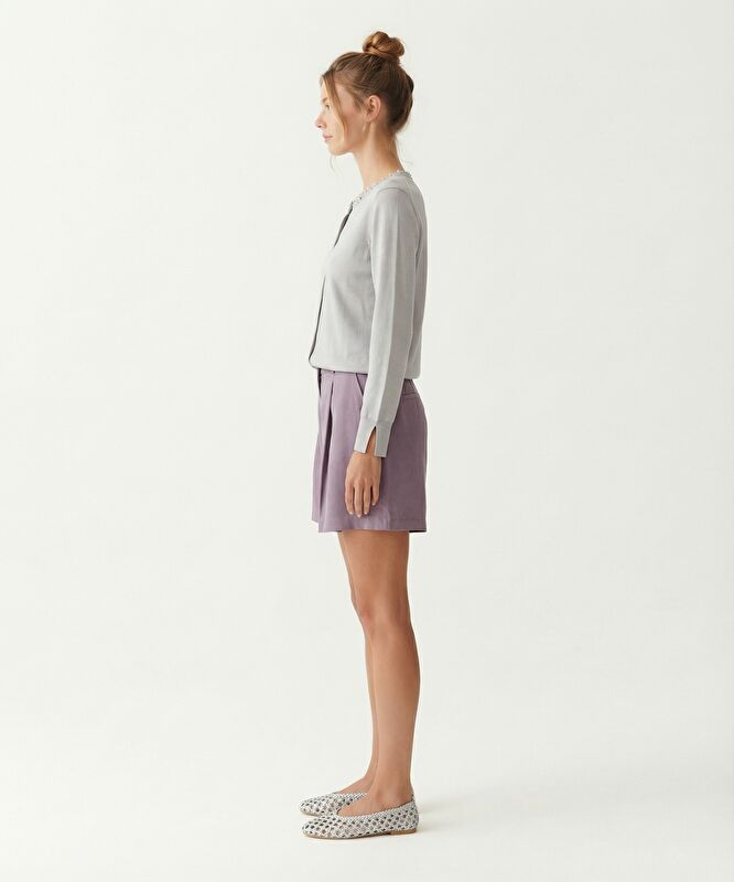 Geniş Normal Bel Bermuda/Şort