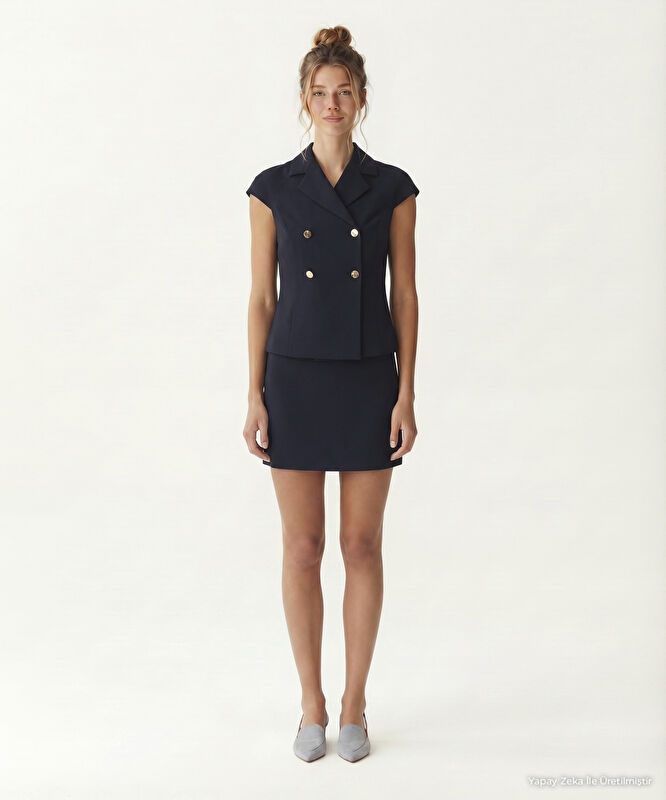 Tailored Ceket Yaka Kısa Kol Ceket