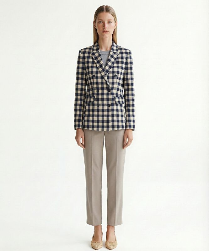 Regular Ceket Yaka Uzun Kol Ceket