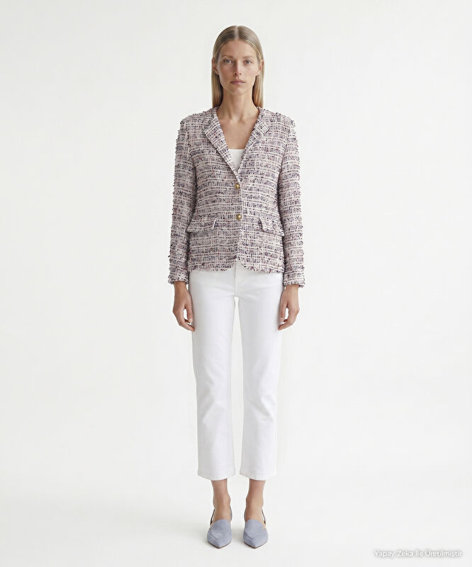 Tailored Bisiklet Yaka Uzun Kol Ceket