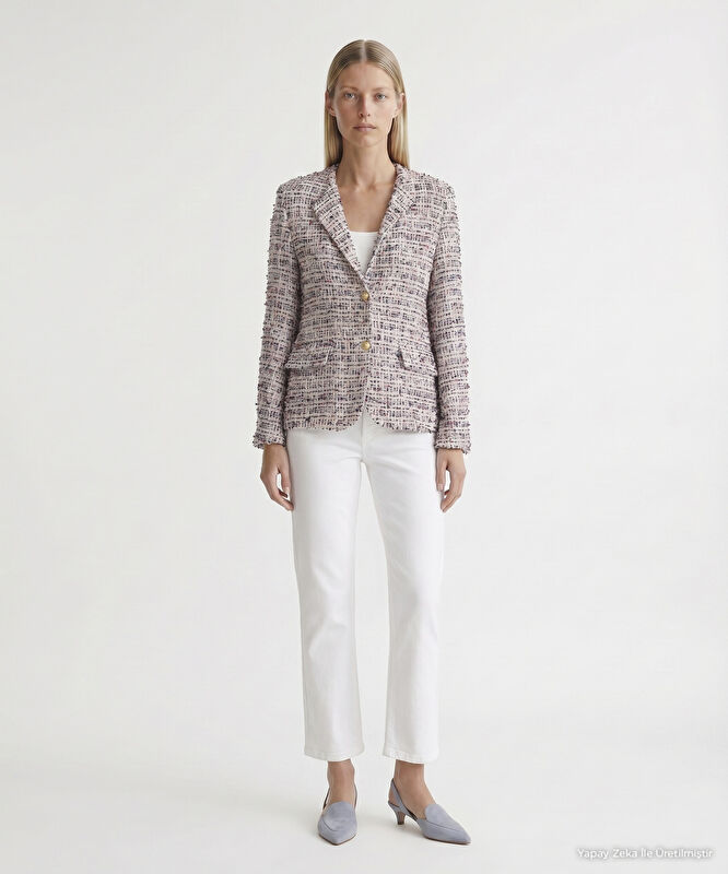 Tailored Bisiklet Yaka Uzun Kol Ceket
