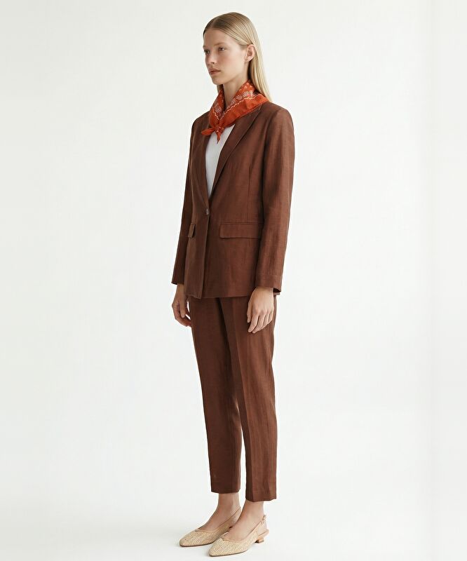 Regular Ceket Yaka Uzun Kol Ceket