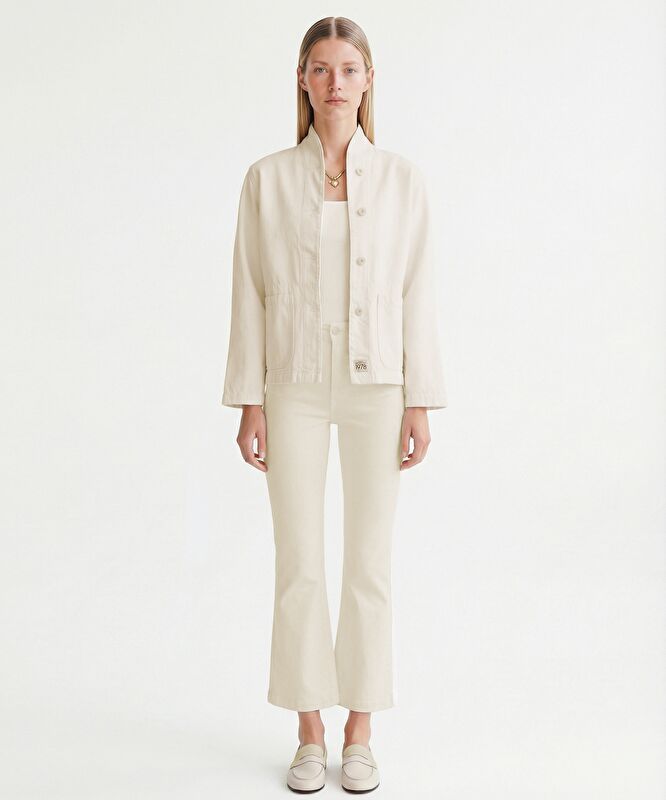 Regular Dik Yaka Uzun Kol Ceket