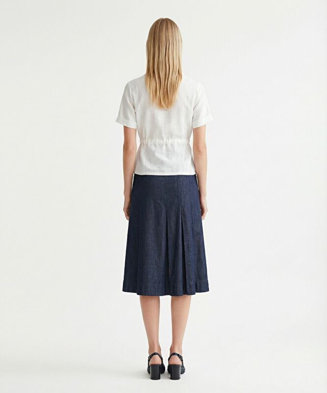 Fitted V Yaka Kısa Kol Ceket