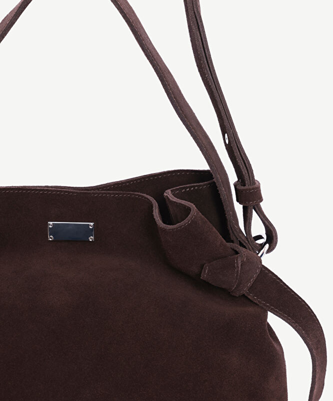 Süet Deri Omuz Çantası