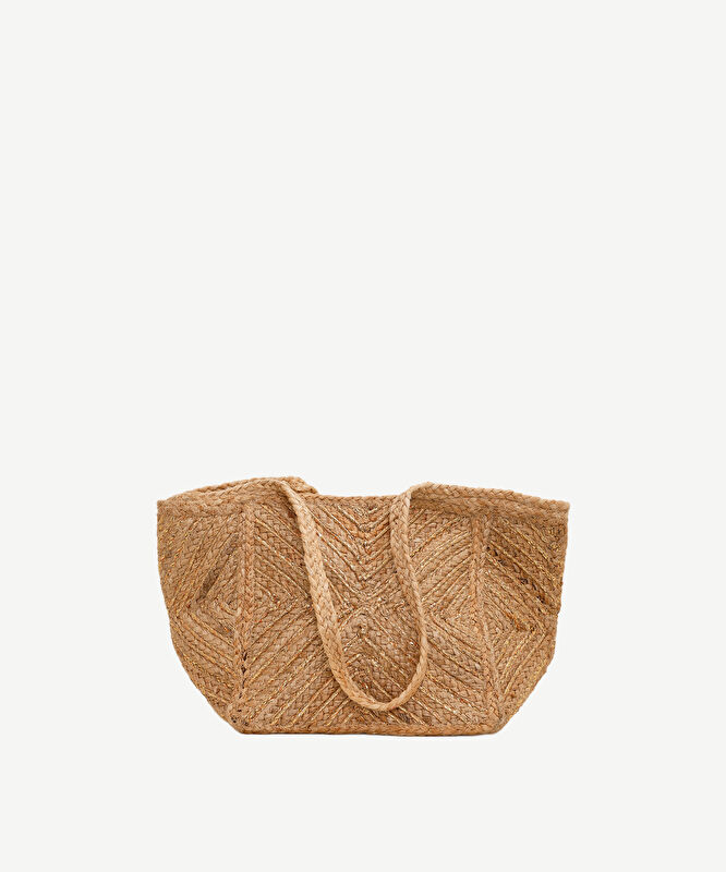 Simli İp Jüt Plaj Çantası