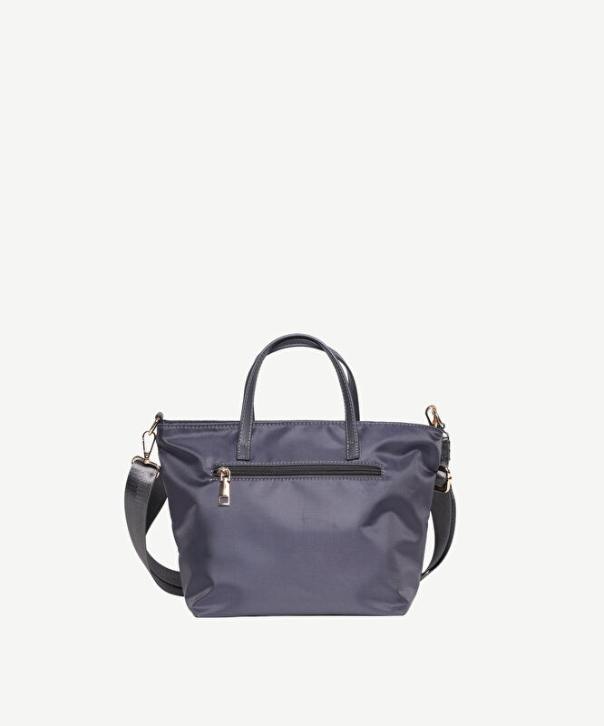 Metal Troklu Kumaş El Çantası