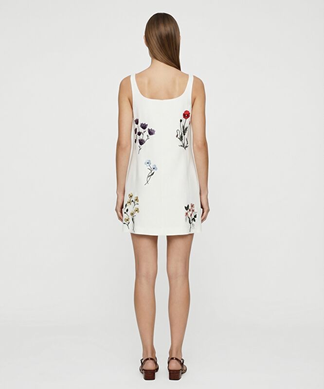 A Form Kare Yaka Kolsuz Elbise