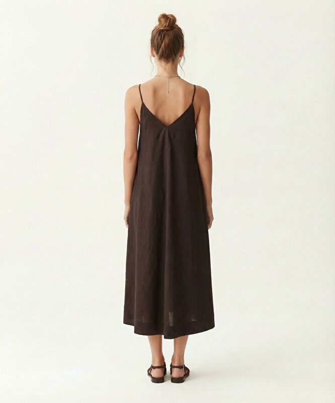 A Form V Yaka Kolsuz Elbise