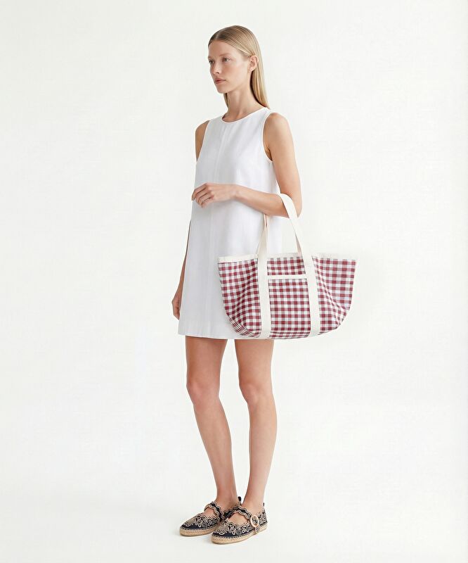 Bol Bisiklet Yaka Kolsuz Elbise