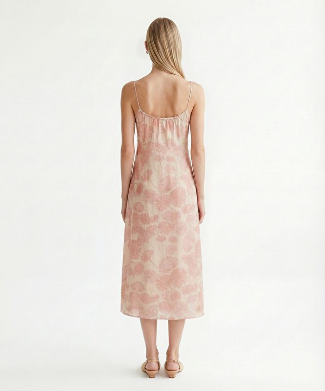 A Form Bisiklet Yaka Askılı Elbise