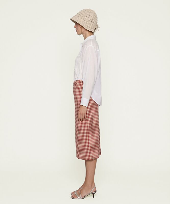 Kalem Yüksek Bel Etek