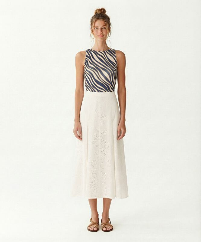 Kloş Yüksek Bel Etek