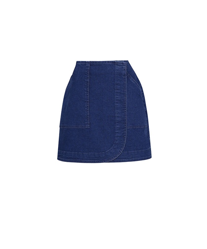 Düz Yüksek Bel Etek