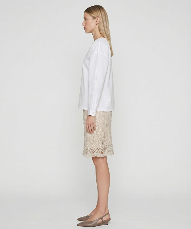 Regular V Yaka Uzun Kol Gömlek