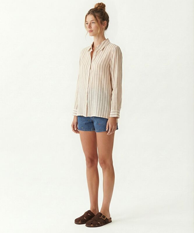 Regular Gömlek Yaka Uzun Kol Gömlek