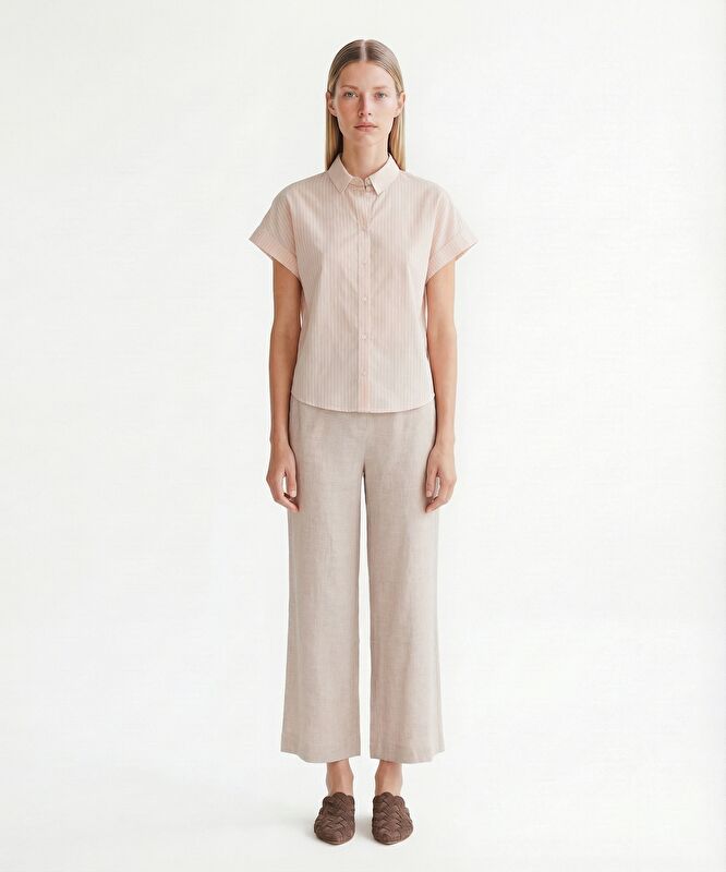 Regular Gömlek Yaka Kısa Kol Gömlek