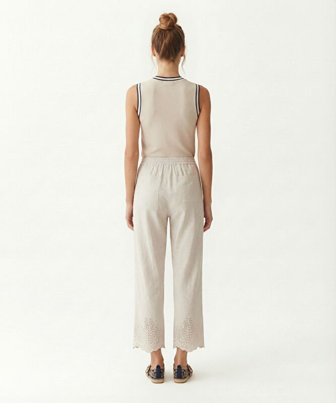 Düz Yüksek Bel Pantolon