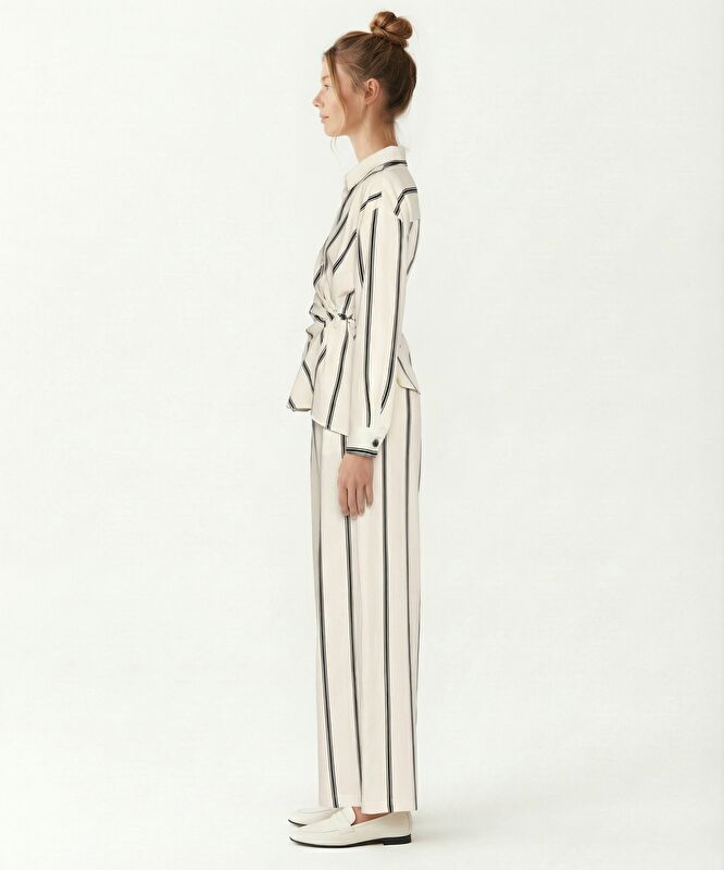 Geniş Yüksek Bel Pantolon