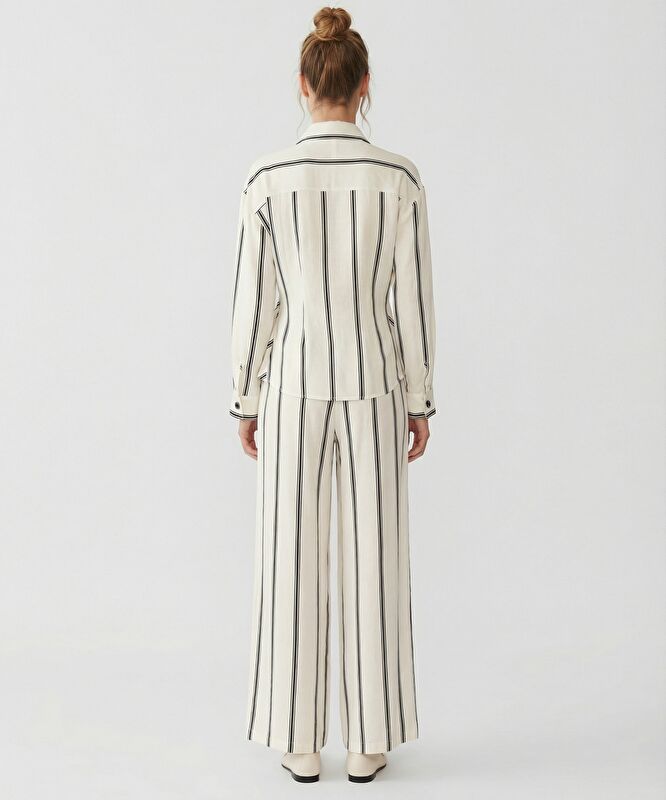 Geniş Yüksek Bel Pantolon