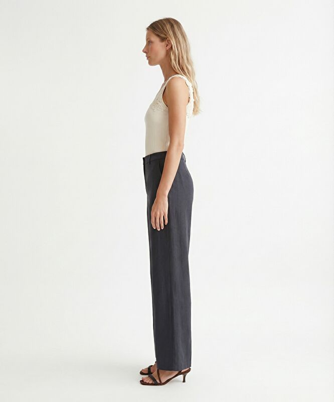 Geniş Yüksek Bel Pantolon