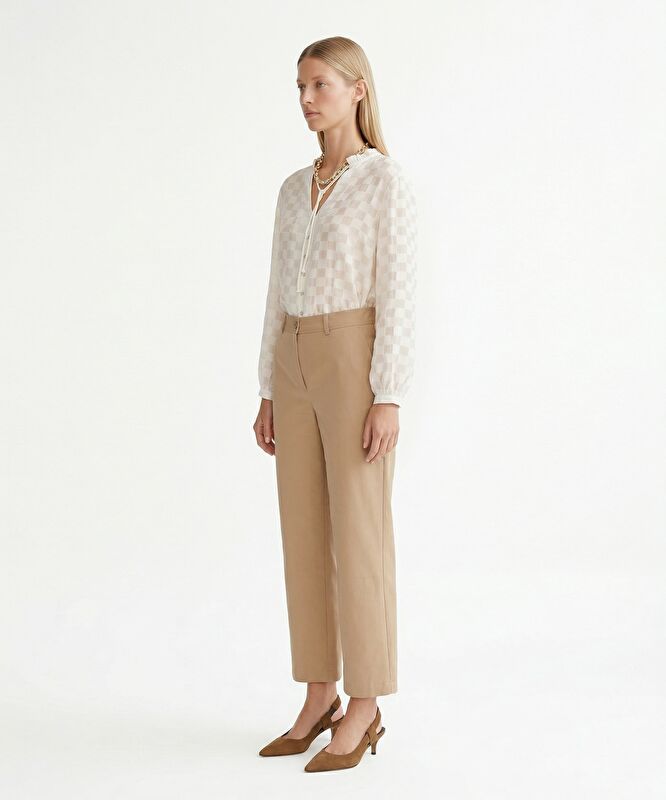 Geniş Yüksek Bel Pantolon