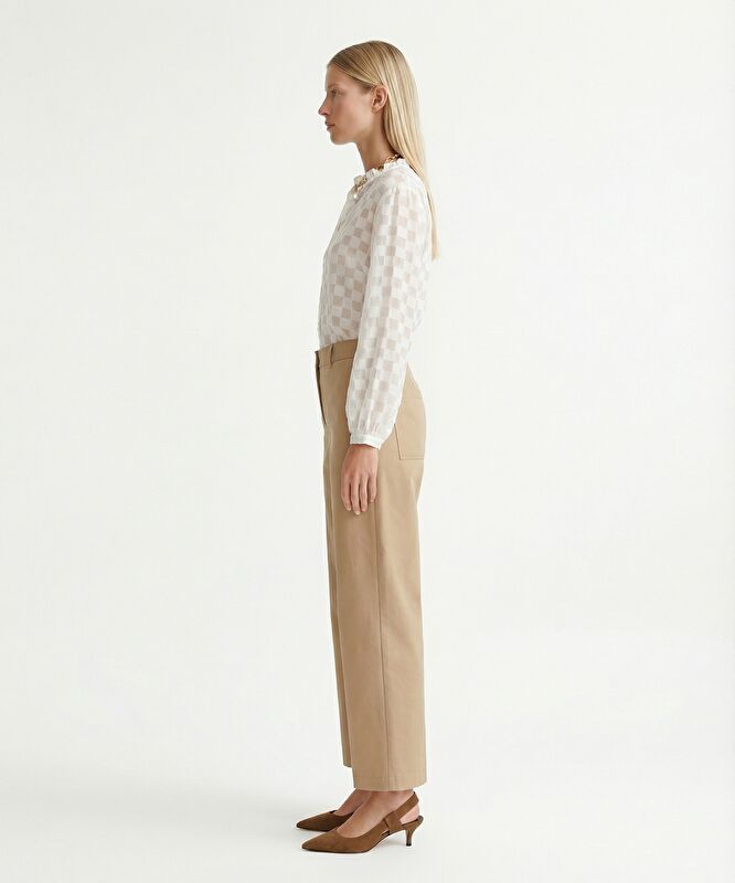 Geniş Yüksek Bel Pantolon