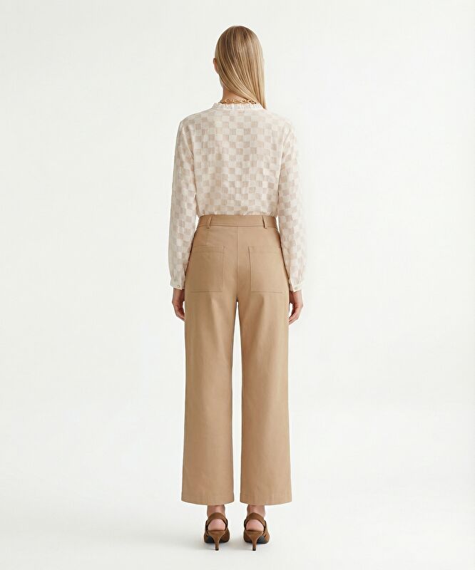 Geniş Yüksek Bel Pantolon