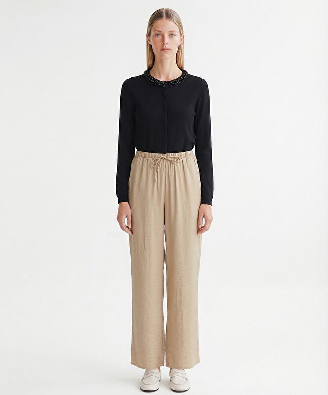 Geniş Normal Bel Pantolon