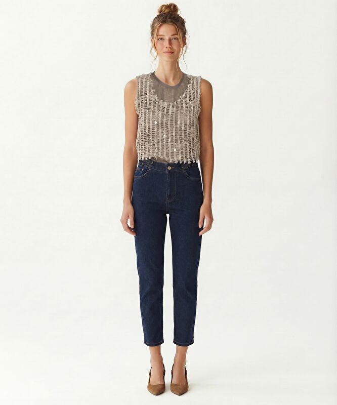 Mom Yüksek Bel Pantolon