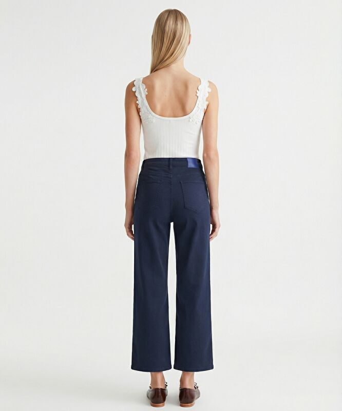 Geniş Yüksek Bel Pantolon